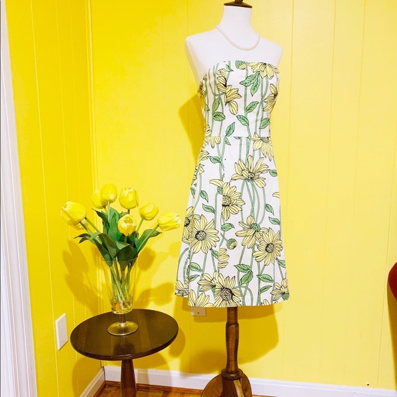 Helen Wang New York Strapless Floral Print Dress - Picture 7 of 8